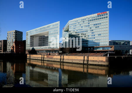 Spiegel Verlag, HafenCity, Ericusspitze, Hamburg, Deutschland, Europa Stockfoto