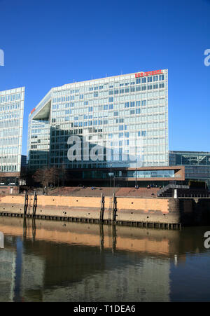 Spiegel Verlag, HafenCity, Ericusspitze, Hamburg, Deutschland, Europa Stockfoto