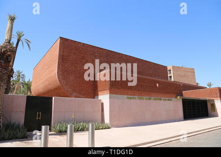 Yves Saint Laurent Museum, Rue Yves Saint Laurent, Gueliz, neue Stadt, Marrakesch, Marrakesh-Safi region, Marokko, Nordafrika Stockfoto