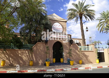 Ksar Afrahoukoum Veranstaltungsort, Rue Khalifa Othmane, Hivernage, neue Stadt, Marrakesch, Marrakesh-Safi region, Marokko, Nordafrika Stockfoto