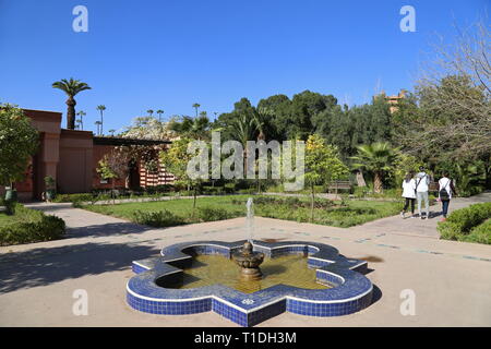 Jnane El Harti Harti (Garten), neue Stadt, Marrakesch, Marrakesh-Safi region, Marokko, Nordafrika Stockfoto