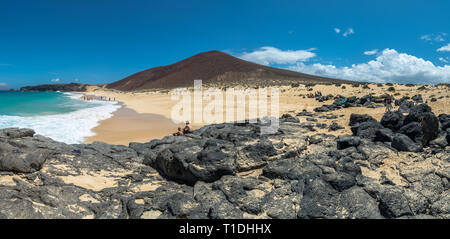 Playa de las Conchas,Graciosa, Kanarische Inseln Stockfoto