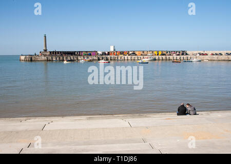 Margate Blick aufs Meer Stockfoto