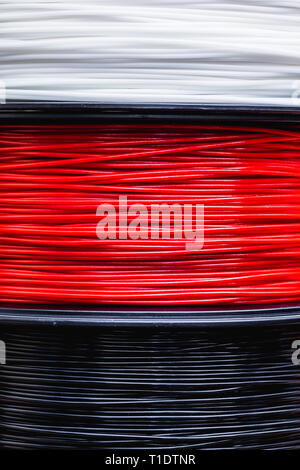 Filament für 3D Drucker crystal Stockfoto