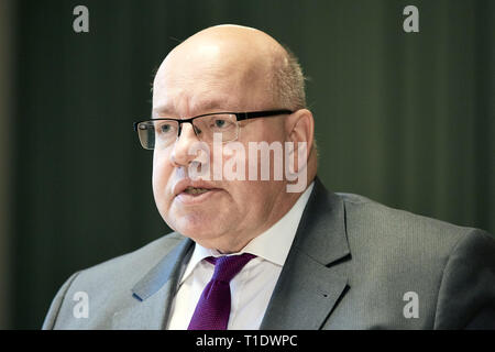 05.02.2019, Berlin, Berlin, Deutschland - Peter Altmaier, Bundesminister für Wirtschaft und Energie, bei der Vorlage der Nationalen industriellen Strateg Stockfoto
