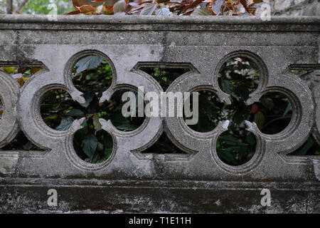 Steinbrüstung Muster in Macau Stockfoto