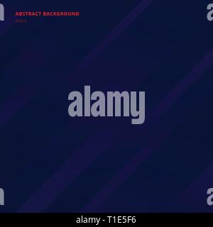 Abstrakte geometrische diagonalen Streifen auf dunkelblauem Hintergrund. Vector Illustration Stock Vektor