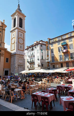 Nizza (Frankreich): "Place Rossetti" Platz in der Altstadt von Nizza *** Local Caption *** Stockfoto