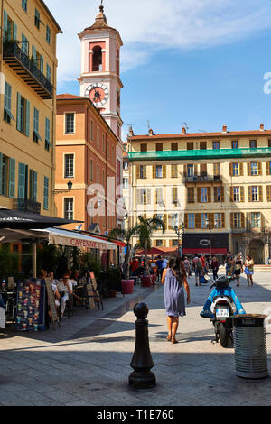 Nizza (Frankreich): "Place du Palais de Justice" Platz in der Altstadt von Nizza *** Local Caption *** Stockfoto