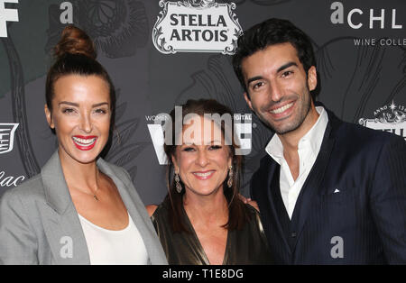 12. jährlichen Frauen im Film Pre-Oscar Party im Frühjahr - bei Anreise mit: Justin Baldoni, Cathy Schulman, Emily Baldoni Wo: Beverly Hills, Kalifornien, USA, wenn: 22 Feb 2019 Credit: FayesVision/WENN.com Stockfoto