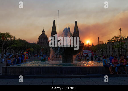 Blick auf Guadlajara, Mexiko Stockfoto