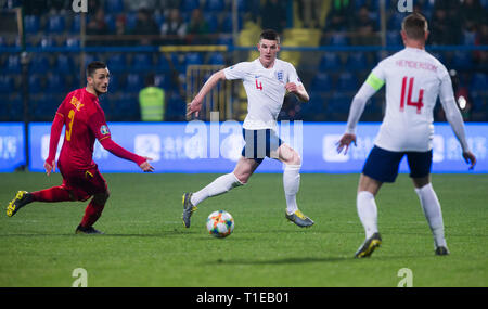 Das Stadion der Stadt Podgorica, Podgorica, Montenegro; UEFA Europameisterschaft Qualifikation Fußball, Montenegro. 25 Mär, 2019. gegen England; Credit: Nikola Krstic/Alamy leben Nachrichten Stockfoto