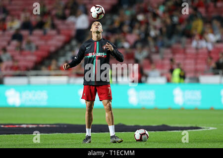 Cristiano Ronaldo von Portugal Training vor dem Qualifier - Gruppe B Euro Fußball 2020 Match zwischen Portugal vs Serbien. (Final Score: Portugal 1 - 1 Serbien) Stockfoto