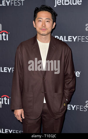 Los Angeles, USA. 24 Mär, 2019. Steven Yeun Screening der CBS alle Zugriff auf TV-Serie "The Twilight Zone" am 36. Paleyfest2019 am Dolby Theater, Hollywood. Los Angeles, 24.03.2019 | Verwendung der weltweiten Kredit: dpa/Alamy leben Nachrichten Stockfoto