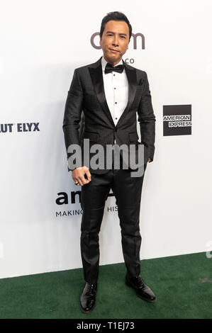 Donnie Yen die Teilnahme an der 5. amfAR Gala Hong Kong 2019 im Rosewood Tsim Sha Tsui Hotel am 25. März 2019 in Hongkong, China. Stockfoto