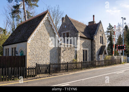 AYLESFORD, Kent/UK - MÄRZ 24: Blick auf die alte Bahnhof in Aylesford am 24. März 2019 Stockfoto