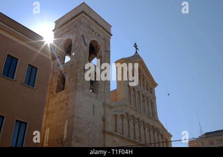 Cagliari, Sardinien, Italien. Die Kathedrale Santa Maria Assunta Stockfoto