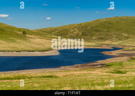 Walisische Landschaft am Nant-y-Moch Reservoir, Ceredigion, Dyfed, Wales, Großbritannien Stockfoto