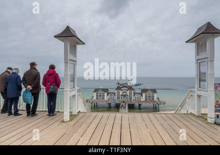 Seebrücke Sellin Rügen - Sea Bridge Stockfoto