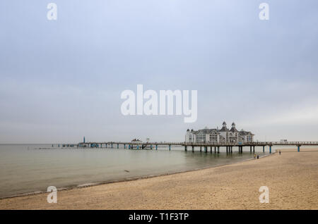 Seebrücke Sellin Rügen - Sea Bridge Stockfoto