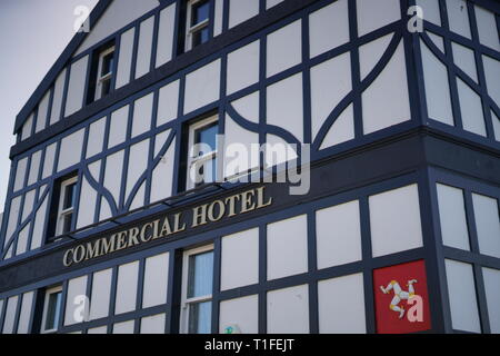 Leben in Ramsey Insel Man Stockfoto