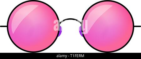 Hipster Sonnenbrille Vector Illustration. Abstrakte gradient Spiegel aus Glas Stock Vektor