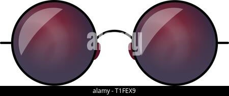 Hipster Sonnenbrille Vector Illustration. Abstrakte gradient Spiegel aus Glas Stock Vektor