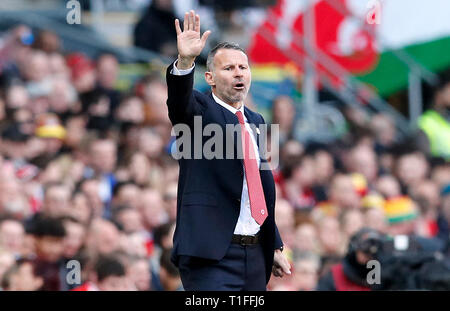 Wales' Head Coach Ryan Giggs Stockfoto