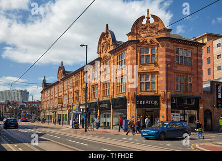 SHEFFIELD, ENGLAND - 07.05.2009: Cavendish Gebäude wurde als Garage und Showroom für den Sheffield Motor Company gebaut. Jetzt ist der Student accomm Stockfoto