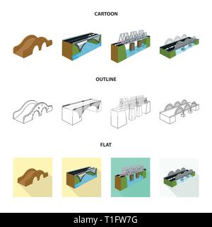 Brücke, Fußgängerzone, montiert, modernen, mobilen, historischen, Meer, Eisenbahn, Lift, Arch, Küste, Eisenbahn, Relocation, Fluss, verstellbar, Prop, Metall, Support, Spalte, Beton, Backstein, alte, Schiene, auf dem Land, Straße, Bahn, Anschluss, entwerfen, konstruieren, side, Brückenbau, Architektur, Sehenswürdigkeiten, Struktur, Kreuzung, Sicht, Set, Vector, Icon, Illustration, isoliert, Sammlung, Element, Grafik, Vektor, Vektoren, Stock Vektor