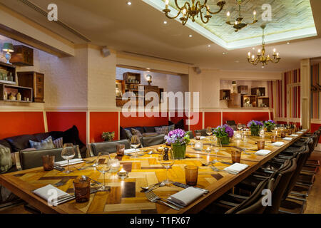 'Salon Der Zetter Hotel in London, England" Stockfoto