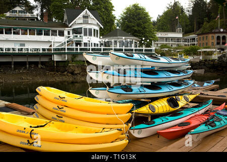 WA 05464-00 ... WASHINGTON - Die historische John McMillin Haus und Hotel De Haro bei Roche Harbor auf der San Juan Insel. Stockfoto