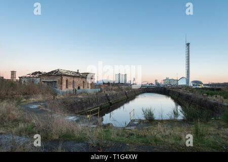 Govan graving Docks, Glasgow, Schottland, Großbritannien Stockfoto