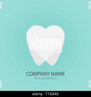 Zahnmedizinische hearth logo Vorlage dieser Vektor illustration Stock Vektor