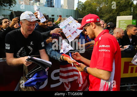 MELBOURNE, Australien - März 13: 2019 F1-Saison starten Stockfoto