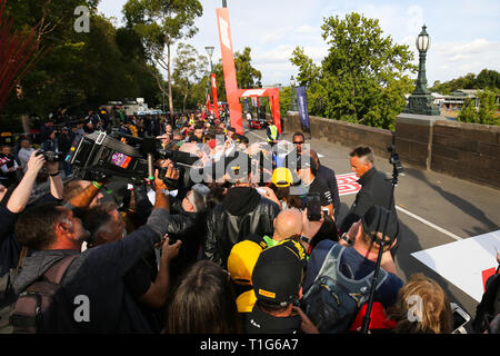 MELBOURNE, Australien - März 13: 2019 F1-Saison starten Stockfoto
