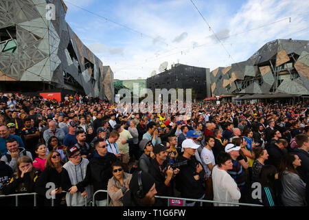 MELBOURNE, Australien - März 13: Massen an der F1-Saison 2019 starten Stockfoto