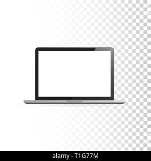 Realistische vektor Geräte auf einem isolierten weißen Hintergrund. Vektor mockup. Leer laptop Vorlage. Vektor Stock Vektor