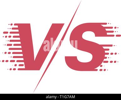 Versus stil Abbildung. VS-Symbol. Schlacht Schlagzeile Vorlage. Flache moderne Design. Vector Illustration Stock Vektor