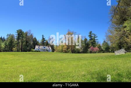 Frühling bei Carl Sandburg Home National Historic Site, Flat Rock, North Carolina. Stockfoto