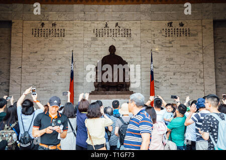 Taipei, Taiwan - 2. Mai 2018: Chiang Kai-shek Memorial Hall Stockfoto