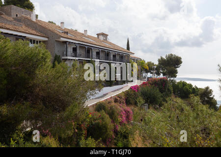 Malaga Hotel - die Parador Hotel Malaga, oder Parador de Málaga Gibralfaro Hotel, Malaga, Andalusien, Spanien Stockfoto