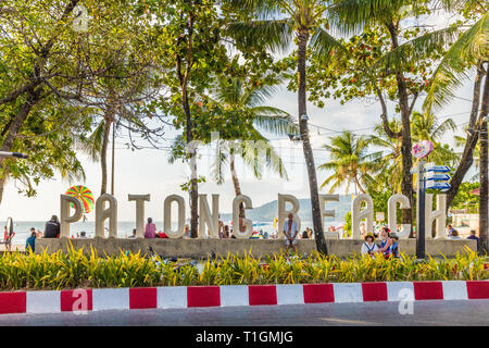 Eine typische Szene in Patong Thailand Stockfoto