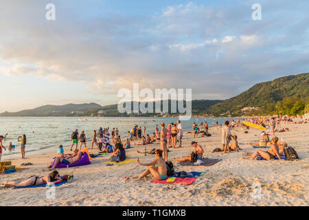 Eine typische Szene in Patong Thailand Stockfoto