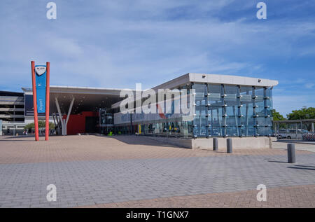 Myciti Bus Flughafen in Kapstadt, Südafrika, Stockfoto