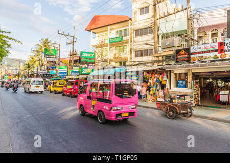 Februar 2019. Patong Thailand. Eine Szene in Patong Thailand Stockfoto
