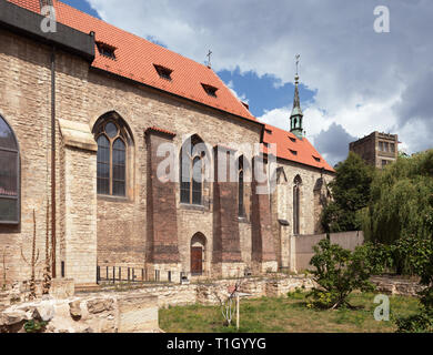 Prag: Kirche St. Salvator im Kloster der hl. Agnes, südlichen Seite Stockfoto