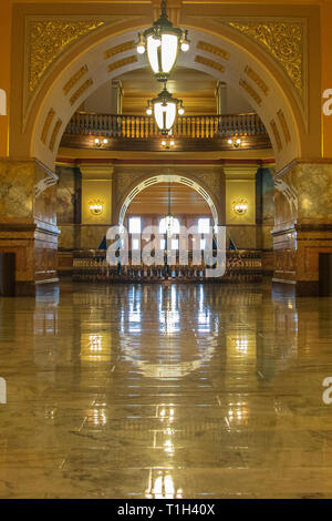 Topeka Kansas Capitol Innenraum Stockfoto