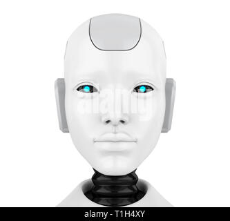 Roboter Kopf Gesicht Abbildung Stockfoto