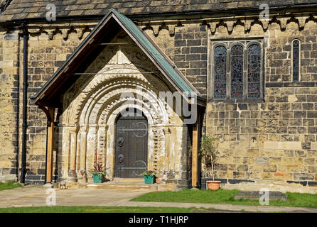 Pfarrkirche St. Johannes der Täufer, Leeds, West Yorkshire, England, Großbritannien Stockfoto